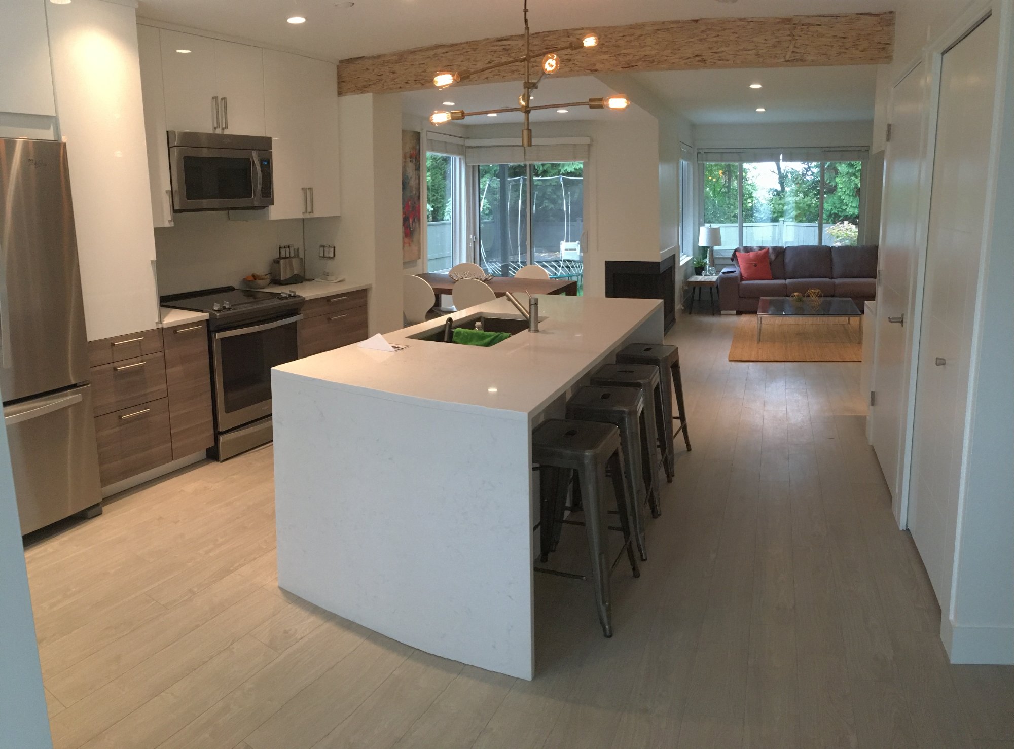 Open-concept kitchen renovation