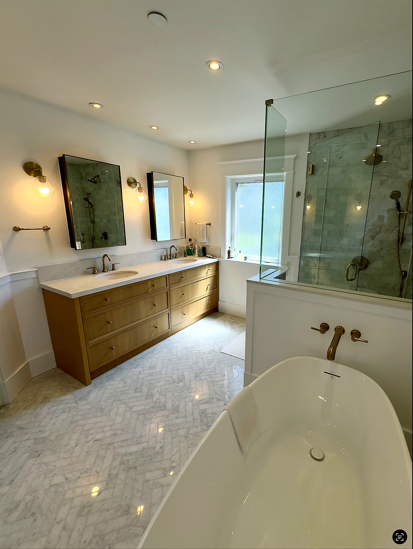 Modern bathroom renovation